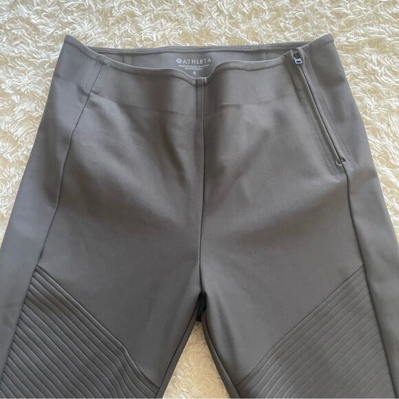 Athleta Madison Moto Tight Gray  Size 6 - Picture 6 of 11
